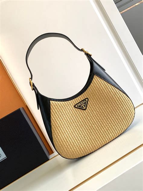 prada cleo raffia